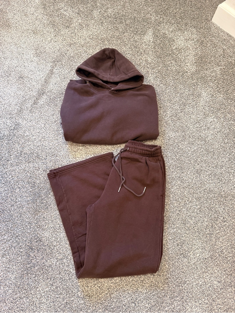 Abercrombie & Fitch Brown Sweat Set Hoodie Size XS, bottoms Size Small